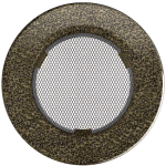 Kratka Wentylacyjna Kominkowa Okrągła Ø 100 Czarno-Złota