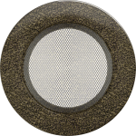 Kratka Wentylacyjna Kominkowa Okrągła Ø 125 Czarno-Złota