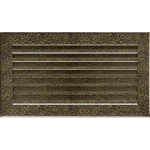 Kratka Wentylacyjna Kominkowa FRESH 17x30 Czarno-Złota