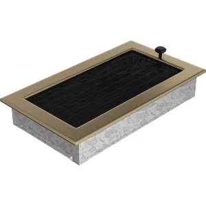 Kratka Kominkowa 17x30 Złoto Galwaniczne Z Żaluzją