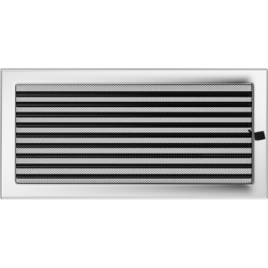 Kratka Kominkowa 22x45 Niklowana Z Żaluzją