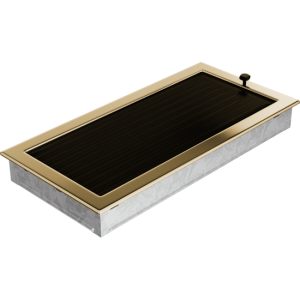 Kratka Kominkowa 22x45 Pozłacana Z Żaluzją