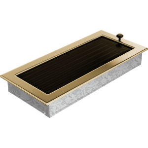 Kratka Wentylacyjna 17x37 Pozłacana Z Żaluzją