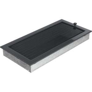 Kratka Wentylacyjna 22x45 Grafitowa Z Żaluzją