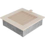 Kratka Wentylacyjna Kominkowa 17x17 Kremowa Z Żaluzją