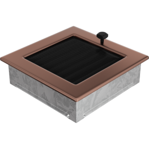 Kratka Wentylacyjna Kominkowa 17x17 Miedź Galwaniczna Z Żaluzją