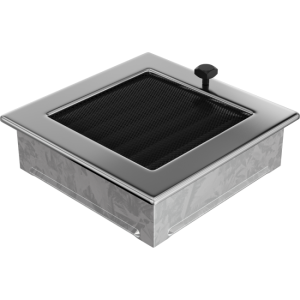 Kratka Wentylacyjna Kominkowa 17x17 Niklowana Z Żaluzją