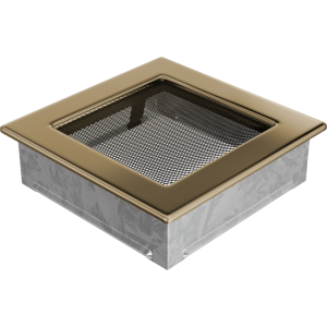 Kratka Wentylacyjna Kominkowa 17x17 Pozłacana