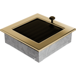 Kratka Wentylacyjna Kominkowa 17x17 Pozłacana Z Żaluzją