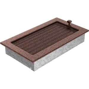 Kratka Wentylacyjna Kominkowa 17x30 Miedziana Z Żaluzją