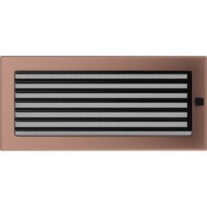 Kratka Wentylacyjna Kominkowa 17x37 Miedź Galwaniczna Z Żaluzją