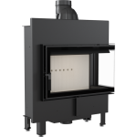 Kominek Powietrzny Stalowy Lucy Slim Prawy Bs 10 Kw Ø 160