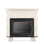 Piec Kaflowy z Żeliwnym Wkładem Florencja Beżowy