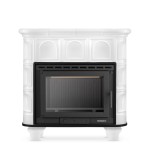 Piec Kaflowy z Żeliwnym Wkładem Florencja biały