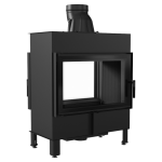 Kominek Powietrzny Stalowy Lucy Tunel 14 Kw Ø 200 Black