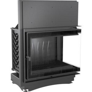 Kominek Powietrzny Żeliwny Amelia Deco Prawy Bs 21 KW Ø 200