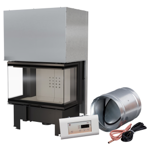 Inteligentny kominek powietrzny NBC 800/400 10 kW Ø 200 Gilotyna MSK