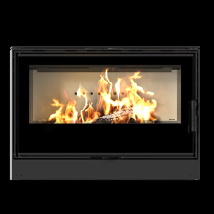 Piec stalowy KARI 95 Ø 180 14 kW kominek w zabudowie