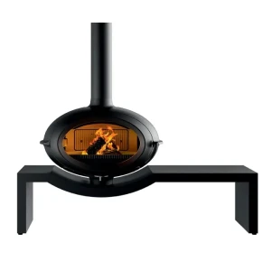 Piec wolnostojący INVICTA BRIO na ławie 1.6m antracyt