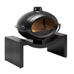 Piec wolnostojący INVICTA BRIO na ławie 1m antracyt 