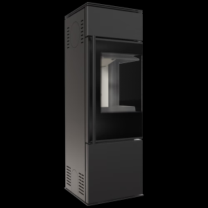 Piec stalowy KRATKI REN/S prawy Ø 150 7 kW z domykaniem