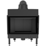 Kominek Powietrzny Stalowy Nadia 12 Kw Fi 200 Black