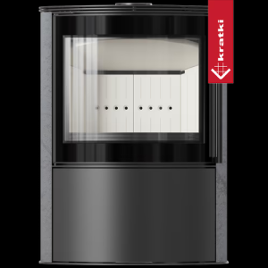 KOZA BJORN ozdobna ceramika akumulacyjna GRAY SATIN pokrywa stalowa