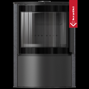 KOZA BJORN ozdobna ceramika akumulacyjna GRAFITE SATIN pokrywa stalowa; czarny termotec; z domykaniem