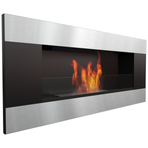 Biokominek Wiszący Delta2 Horizontal Z Szybą Certyfikat Tüv