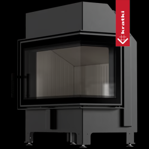 Kominek KRATKI ZIBI ECO 9,9 kW Ø 180 narożny prawy