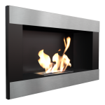 Biokominek Wiszący Golf Horizontal Czarny Certyfikat Tüv