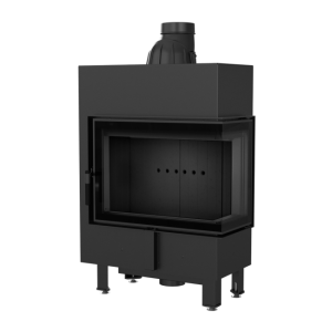 Kominek Stalowy Lucy Slim 8 Kw Prawy Fi 160 Black