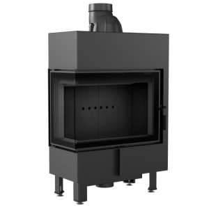 Kominek Stalowy Lucy Slim Lewy Bs 8 Kw Fi 160 Black