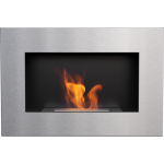 Biokominek Delta Czarny 400x600 Szlif