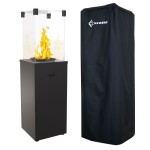 Ogrzewacz Gazowy Patio Slim Czarny 8,2 Kw Zestaw