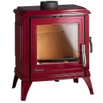 Piec Wolnostojący Invicta Sedan M Czerwona Emalia