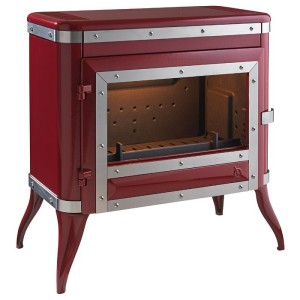 Piec Wolnostojący Invicta Tennessee Czerwona Emalia