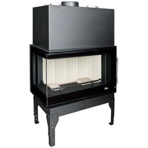 Wkład Kominkowy Uniflam 760 Evo Lbs Gięta Lewa Boczna Szyba