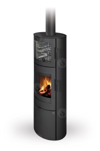 Piec kominkowy z piekarnikiem Lugo N 03 BF Metal Romotop