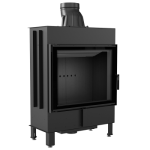 Kominek Powietrzny Stalowy Lucy 15 Kw Ø 200 Black